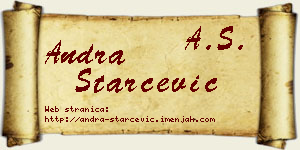 Andra Starčević vizit kartica
